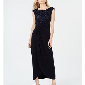Petite Size Navy Blue Gown